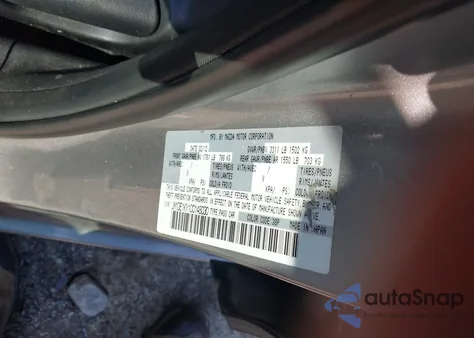 2012 Mazda Mazda2 Sport from USA, damaged, VIN JM1DE1KY1C0148030